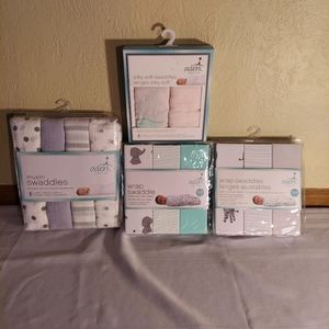 Swaddle wraps, 4 different to choose from @ $22.